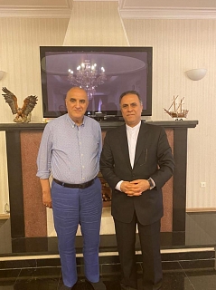 Встреча президента   Совместной ирано- российской торговой палаты с Генеральным консулом Исламской Республики Иран в г. Астрахани, Россия.
