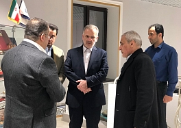 بازدید مدیر عامل منطقه آزاد انزلی دکتر روزبهان و اعضای هئیت منطقه از سرای تجاری ایرانیان 