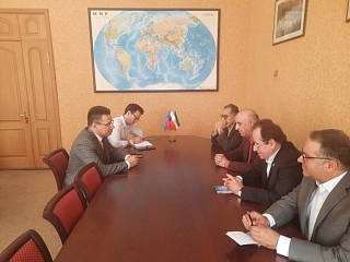 Встреча Президента Совместной Ирано- Российской торговой палаты с руководителем регионального агентства международных связей.