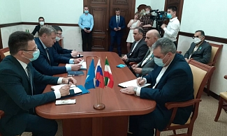 Встреча Президента Совместной Ирано-Российской торговой палаты с Губернатором Астраханской области