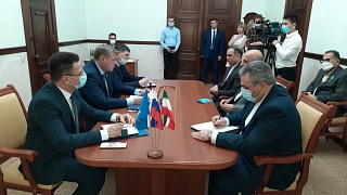Встреча Президента Совместной Ирано-Российской торговой палаты с Губернатором Астраханской области